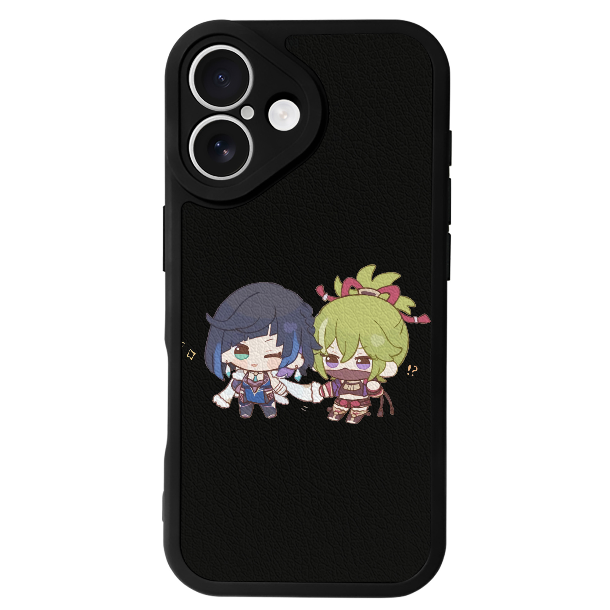 げんし神  久岐忍 くき しのぶ genshin Kuki Shinobu 【iPhone 16シリーズ対応】シリコンスマホケース（レザー調） 材質：シリコン